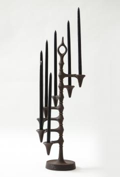 Jens Quistgaard Pair of 1960 S Iron Candelabra by Jens Quistagaard for Dansk - 2165382