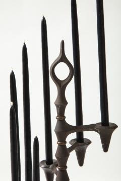 Jens Quistgaard Pair of 1960 S Iron Candelabra by Jens Quistagaard for Dansk - 2165383