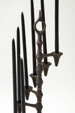 Jens Quistgaard Pair of 1960 S Iron Candelabra by Jens Quistagaard for Dansk - 2165386