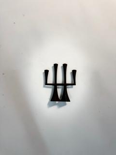 Jens Quistgaard Pair of Jens Quistgaard Iron Candlesticks or Candleabra - 4382526