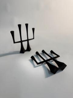 Jens Quistgaard Pair of Jens Quistgaard Iron Candlesticks or Candleabra - 4382531