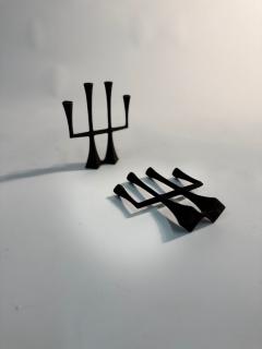 Jens Quistgaard Pair of Jens Quistgaard Iron Candlesticks or Candleabra - 4382533