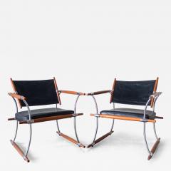 Jens Quistgaard Pair of Stokke Lounge Chairs by Jens H Quistgaard for Nissen Langaa 1960s - 4428047
