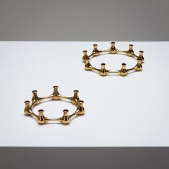 Jens Quistgaard Pair of Thin Taper Brass Candlesticks Jens Quistgaard Denmark 1950s - 2383874