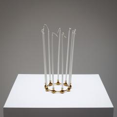 Jens Quistgaard Pair of Thin Taper Brass Candlesticks Jens Quistgaard Denmark 1950s - 2383878