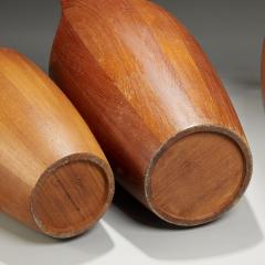 Jens Quistgaard SET OF 3 TEAK CONGO ICE BUCKETS BY JENS QUISTGAARD FOR DANSK - 2235040