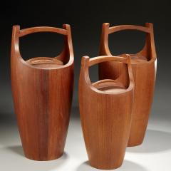 Jens Quistgaard SET OF 3 TEAK CONGO ICE BUCKETS BY JENS QUISTGAARD FOR DANSK - 2235041