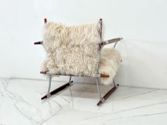Jens Quistgaard Stokkestol Chair Jens Quistgaard for Nissen Langaa Rosewood Sheepskin 1960s - 4331842