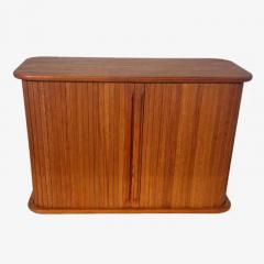 Jens Quistgaard Vintage Fantastic Teak Tambour Wall Unit With Shelf - 3511315