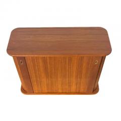Jens Quistgaard Vintage Fantastic Teak Tambour Wall Unit With Shelf - 3511316
