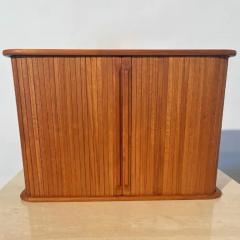 Jens Quistgaard Vintage Fantastic Teak Tambour Wall Unit With Shelf - 3511340