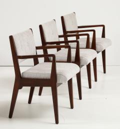 Jens Risom 1950s Jens Risom C 106 Walnut Dining Armchairs Set Of 6 - 3947658