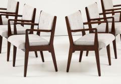 Jens Risom 1950s Jens Risom C 106 Walnut Dining Armchairs Set Of 6 - 3947665