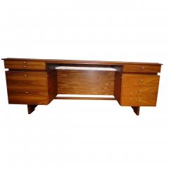 Jens Risom 79 Danish Jens Risom Style Mid Century Modern Rosewood Desk - 4519059