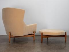 Jens Risom Big Chair and Ottoman - 2809239