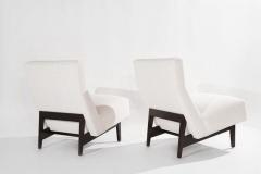 Jens Risom Classic Slipper Chairs by Jens Risom in Boucl C 1950s - 3337934