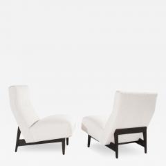 Jens Risom Classic Slipper Chairs by Jens Risom in Boucl C 1950s - 3341670