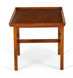 Jens Risom Danish Mid Century Walnut Cantilever End Side Table - 4657057