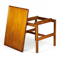 Jens Risom Danish Mid Century Walnut Cantilever End Side Table - 4657064