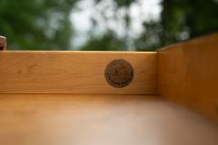 Jens Risom Fully Restored Jens Risom Walnut Brass 8 Drawer Cabinet or Dresser - 4286521