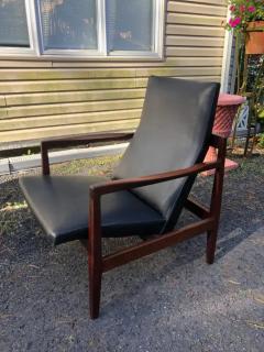 Jens Risom Handsome Jens Risom Walnut Lounge Chair Mid Century Modern - 3779502