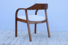 Jens Risom Jens Risom 1970s Sculptural Walnut Armchairs - 2966739