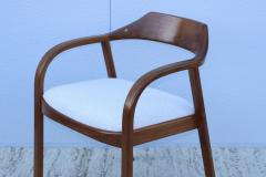 Jens Risom Jens Risom 1970s Sculptural Walnut Armchairs - 2966742