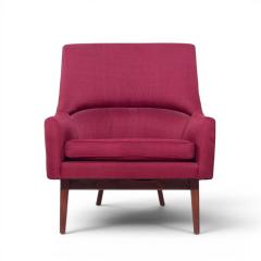 Jens Risom Jens Risom A Chair Mid Century Walnut Lounge Chair - 4572695