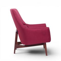 Jens Risom Jens Risom A Chair Mid Century Walnut Lounge Chair - 4572701