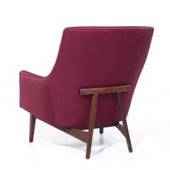 Jens Risom Jens Risom A Chair Mid Century Walnut Lounge Chairs Pair - 4116932
