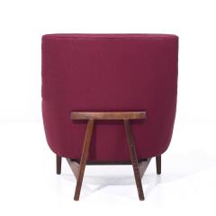 Jens Risom Jens Risom A Chair Mid Century Walnut Lounge Chairs Pair - 4116933