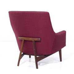 Jens Risom Jens Risom A Chair Mid Century Walnut Lounge Chairs Pair - 4116934