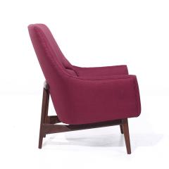 Jens Risom Jens Risom A Chair Mid Century Walnut Lounge Chairs Pair - 4116935