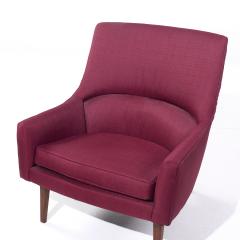 Jens Risom Jens Risom A Chair Mid Century Walnut Lounge Chairs Pair - 4116936