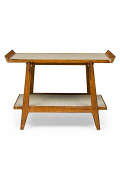 Jens Risom Jens Risom Danish Mid Century Birch and Light Gray Laminate Serving Table - 4656516