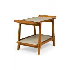 Jens Risom Jens Risom Danish Mid Century Birch and Light Gray Laminate Serving Table - 4708662
