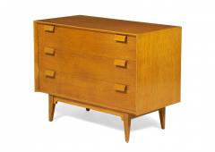 Jens Risom Jens Risom Danish Mid Century Blond Oak 3 Drawer Chests - 2793644