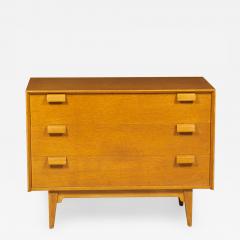 Jens Risom Jens Risom Danish Mid Century Blond Oak 3 Drawer Chests - 2798314