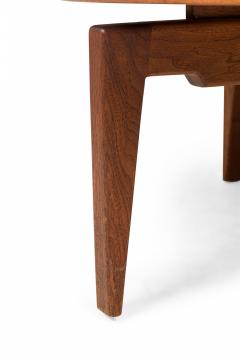 Jens Risom Jens Risom Danish Mid Century Circular Walnut Revolving Lazy Susan Coffee Table - 2787259