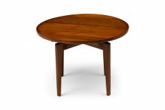 Jens Risom Jens Risom Danish Mid Century Circular Wooden Lazy Susan End Side Table - 2787487