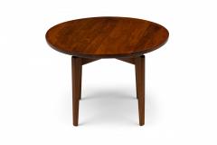 Jens Risom Jens Risom Danish Mid Century Circular Wooden Lazy Susan End Side Table - 2787489