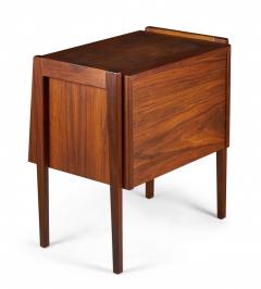 Jens Risom Jens Risom Danish Mid Century Fall Front Walnut Bedside Table Commode - 3169434