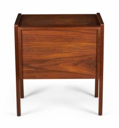 Jens Risom Jens Risom Danish Mid Century Fall Front Walnut Bedside Table Commode - 3169435