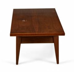 Jens Risom Jens Risom Danish Mid Century Floating Top Walnut Coffee Table Benches - 2793310