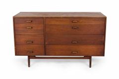 Jens Risom Jens Risom Danish Mid Century Walnut 8 Drawer Dresser Writing Desk - 2793493