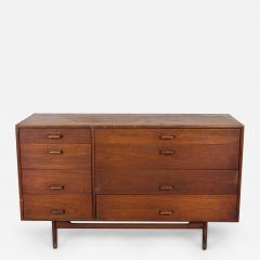 Jens Risom Jens Risom Danish Mid Century Walnut 8 Drawer Dresser Writing Desk - 2796891