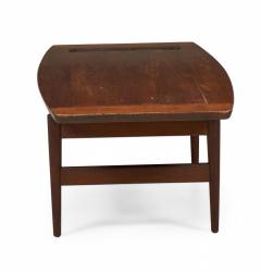 Jens Risom Jens Risom Danish Mid Century Walnut Coffee Cocktail Table with Magazine Rack - 2792878