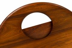 Jens Risom Jens Risom Danish Mid Century Wooden Cutout Circular Lazy Susan End Side Table - 2787222