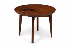 Jens Risom Jens Risom Danish Mid Century Wooden Cutout Circular Lazy Susan End Side Table - 2787224