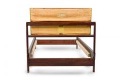 Jens Risom Jens Risom Danish Single Bed Head Footboards with Yellow Vinyl Cushions - 4272435